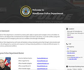 Woodlynne PD website image